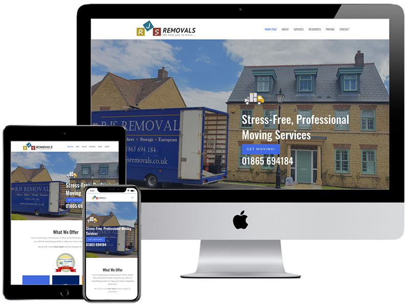 Web Design Portfolio - RJS Removals