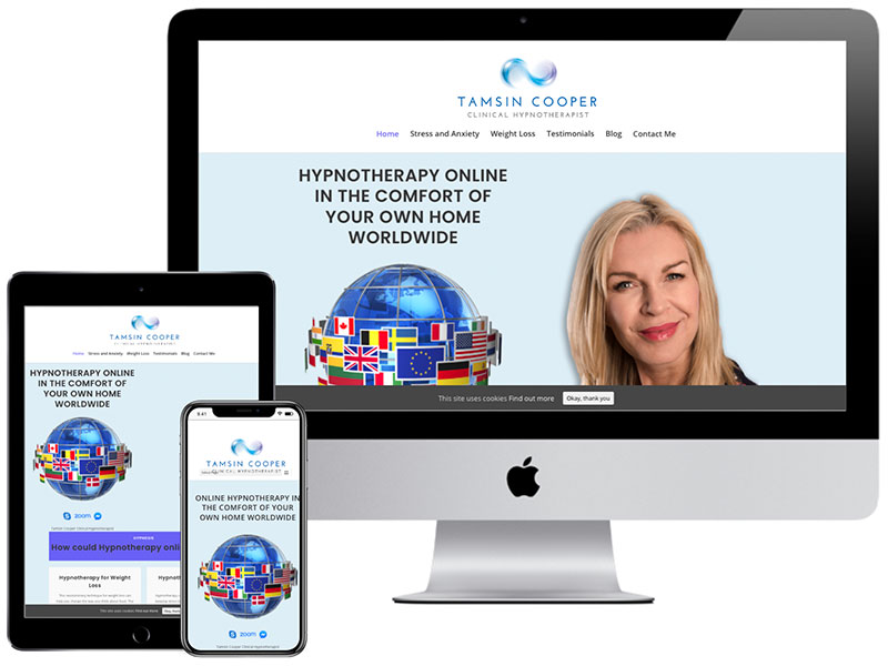 Web Design Portfolio - Tamsin Cooper Hypnotherapy