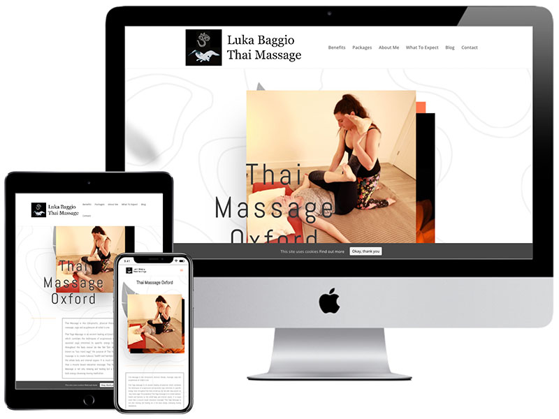 Web Design Portfolio - Thai Massage Oxford