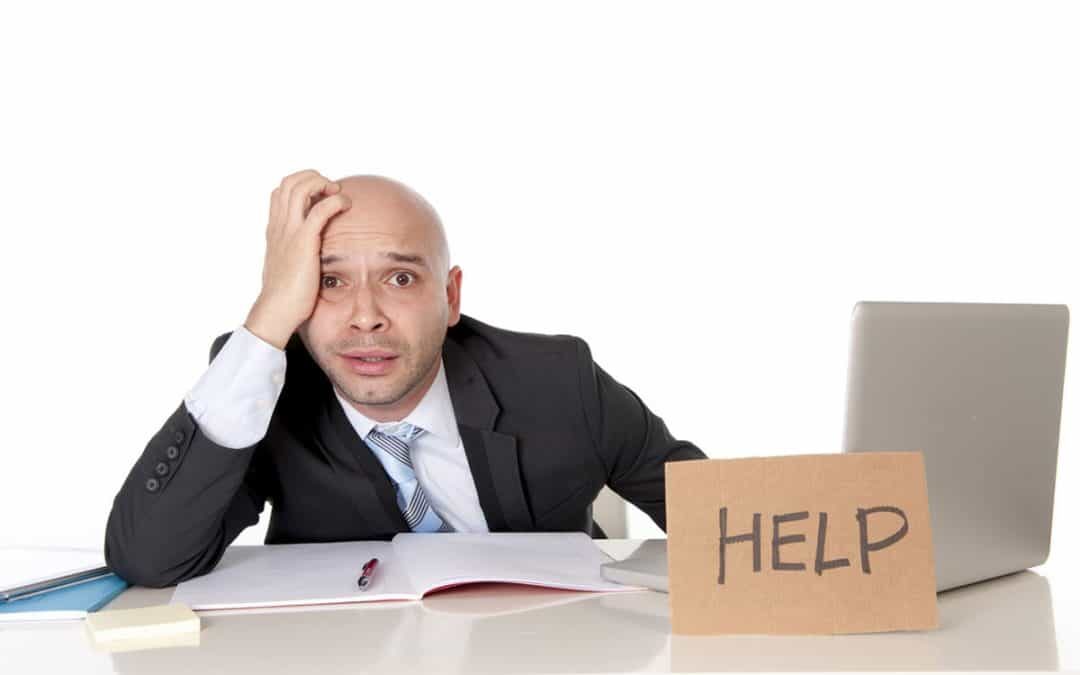 Search Engine Optimisation Frustration - Man with a laptop