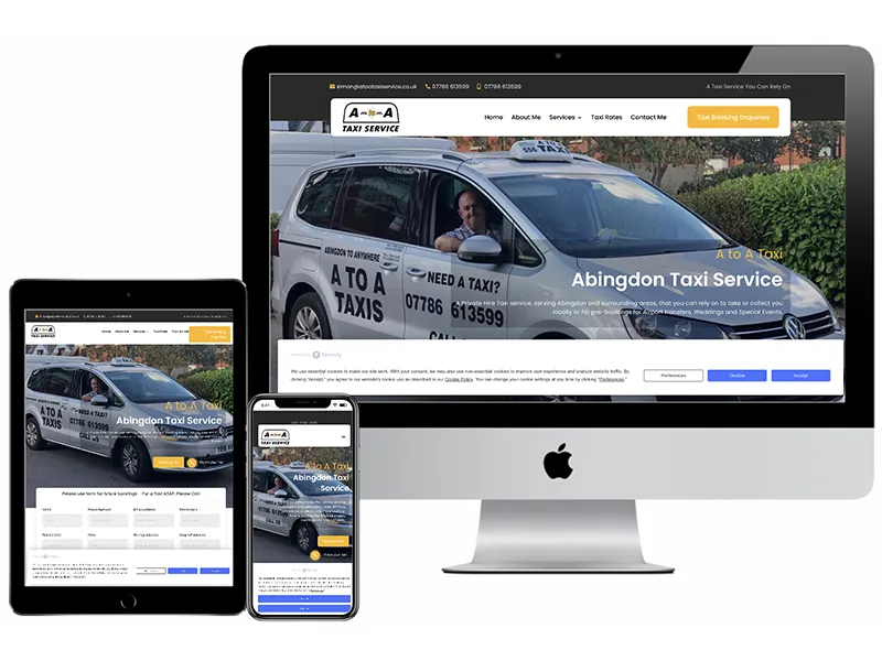 A to A Taxis Website by Web SEO Assist 800x600