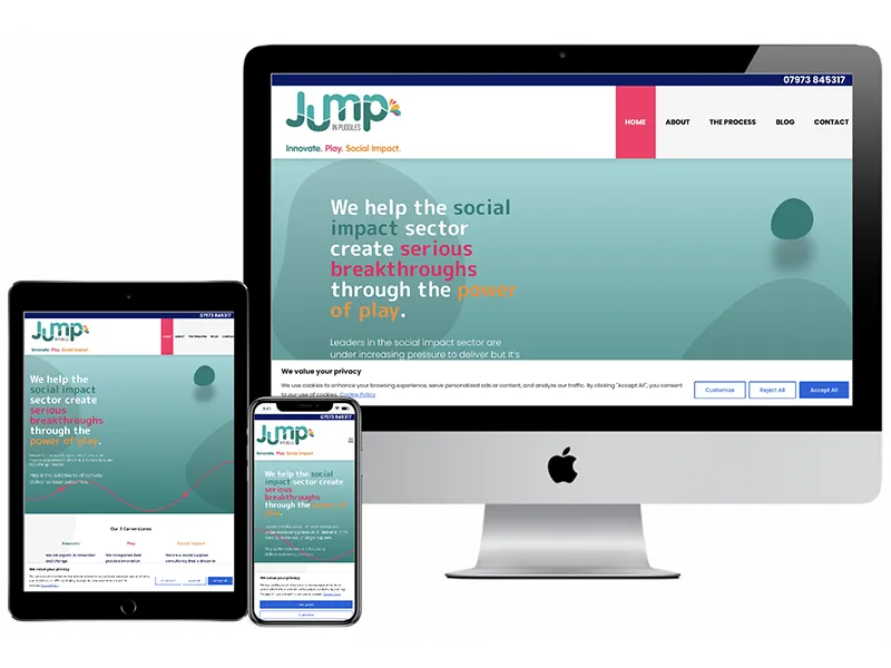 Jump In Puddles Website by Web SEO Assist 800x600