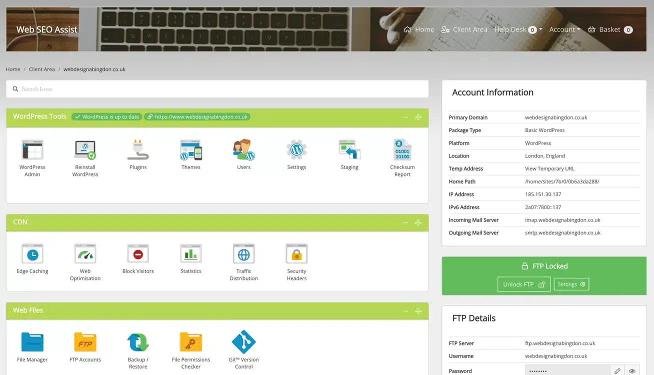 WordPress Control Panel