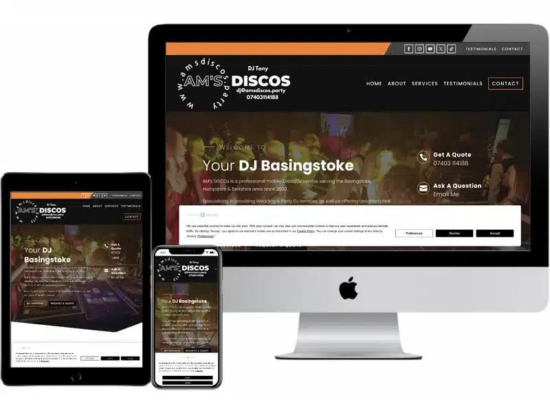 DJ Basingstoke - AMs Discos Portfolio